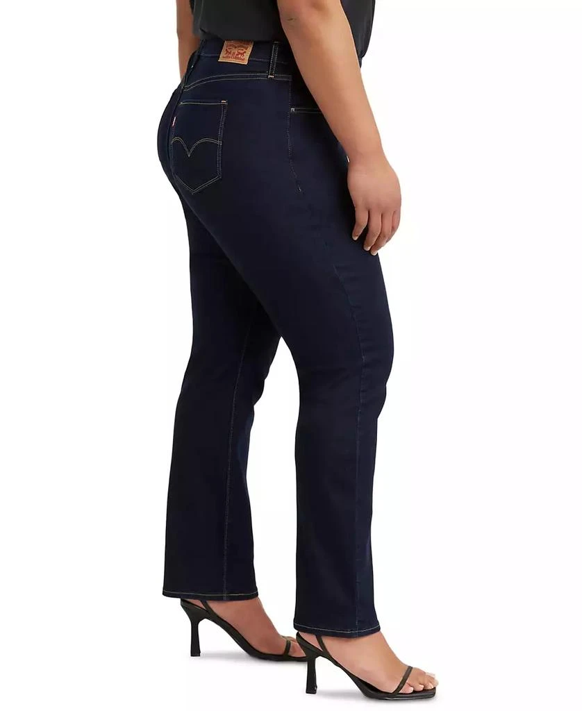 商品Levi's|Trendy Plus Size 724 High-Rise Straight-Leg Jeans,价格¥516,第3张图片详细描述