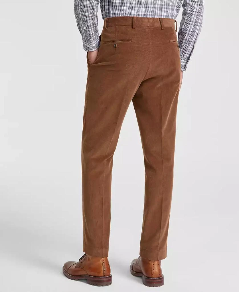 商品Tommy Hilfiger|Men's Relaxed Modern-Fit Pleated Corduroy Suit Separate Pants,价格¥303,第4张图片详细描述