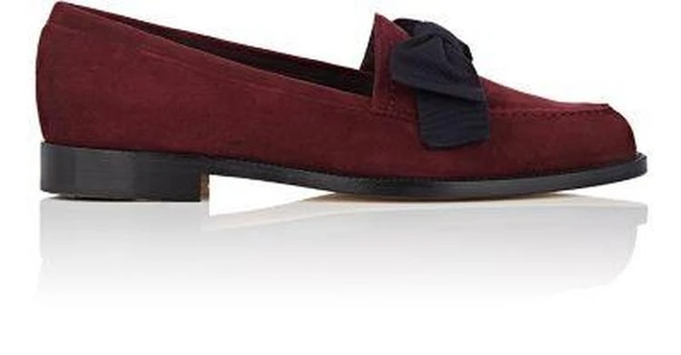 商品Manolo Blahnik|Aldena Bow Suede Loafers,价格¥3339,第1张图片