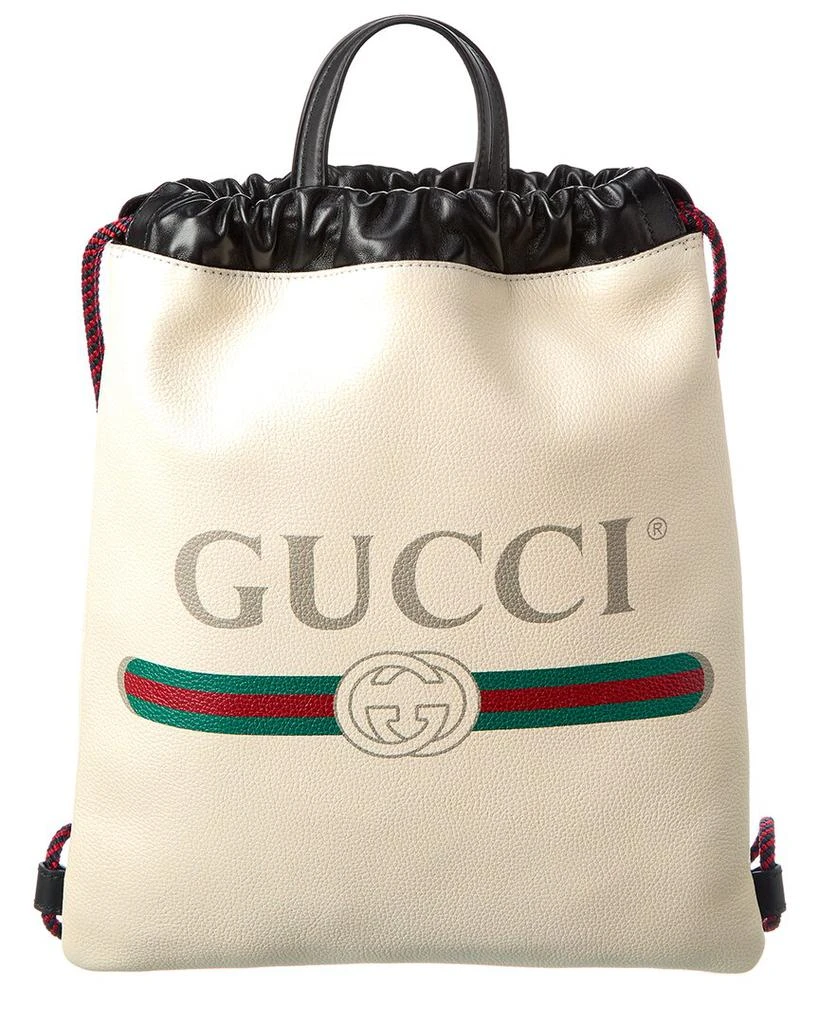 商品Gucci|Gucci Drawstring Leather Backpack,价格¥6795,第1张图片