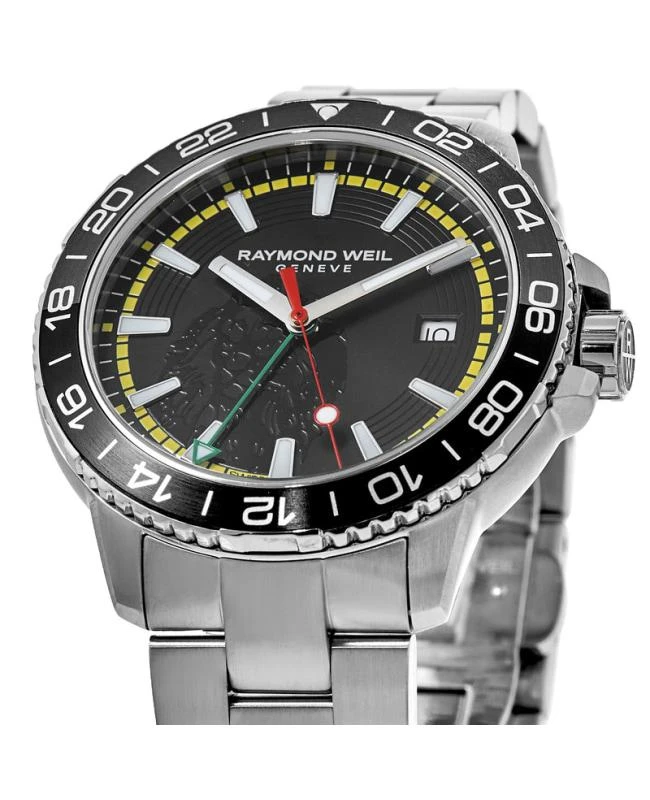 商品Raymond Weil|Raymond Weil Tango GMT Bob Marley Limited Edition Black Dial Stainless Steel Men&apos;s Watch 8280-ST1-BMY18,价格¥6587,第2张图片详细描述