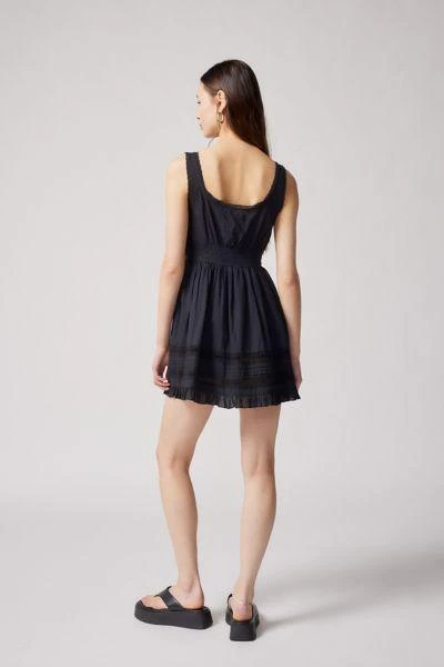 UO Angelina Lace-Inset Mini Dress 商品