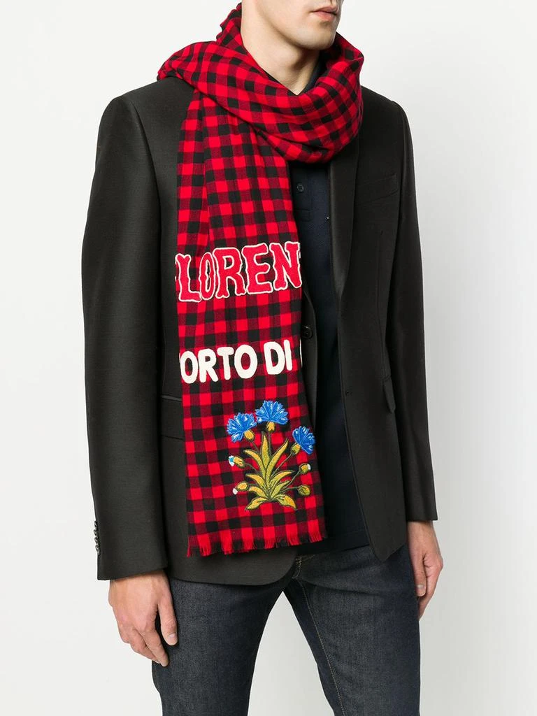 商品Gucci|GUCCI appliqué scarf,价格¥3270,第2张图片详细描述