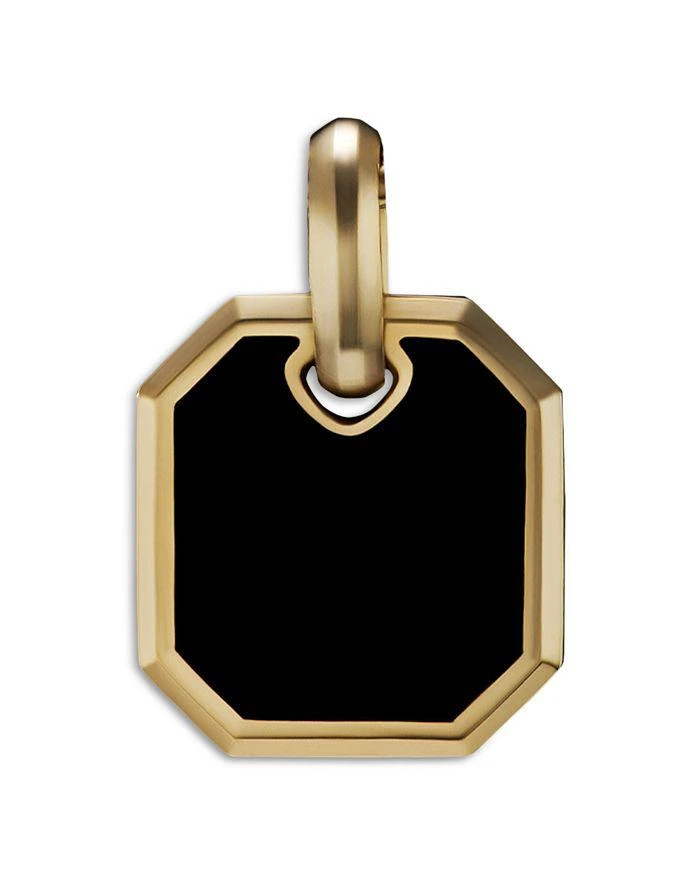 商品David Yurman|Men's Roman Amulet in 18K Yellow Gold with Black Onyx, 15mm,价格¥8955,第3张图片详细描述