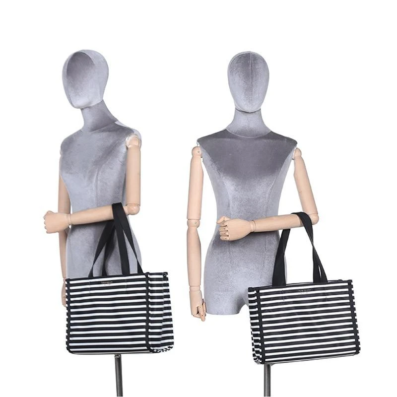 商品[国内直发] Kate Spade|凯特·丝蓓 Kate Spade 女士 黑白条纹轻便经典单肩手提包PXR00460 071,价格¥936,第5张图片详细描述