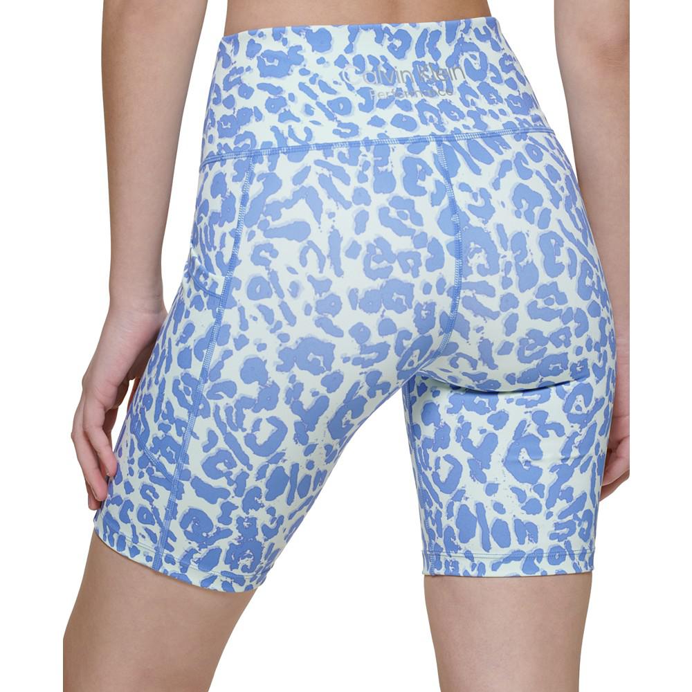 Women's Printed High-Waist Bike Shorts商品第2张图片规格展示