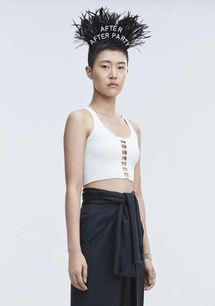 商品Alexander Wang|BRA STRAP CROPPED TANK,价格¥889,第5张图片详细描述