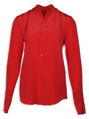 商品[二手商品] Joseph|Joseph Crepe De Chine Blouse In Red Silk,价格¥1994,第1张图片