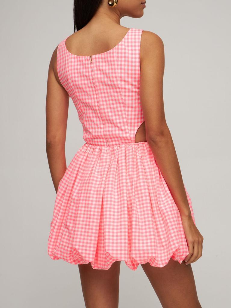 商品PRABAL GURUNG|Cotton Gingham Bubble Mini Dress,价格¥3789,第4张图片详细描述