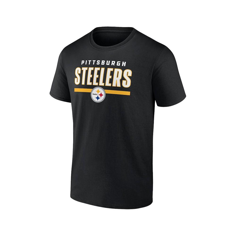 Men's Branded Black Pittsburgh Steelers Speed and Agility T-shirt商品第3张图片规格展示