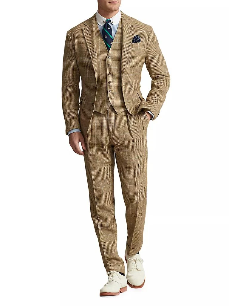 商品Ralph Lauren|Glen Check Silk, Linen, & Wool-Blend Two-Button Sport Coat,价格¥7439,第2张图片详细描述