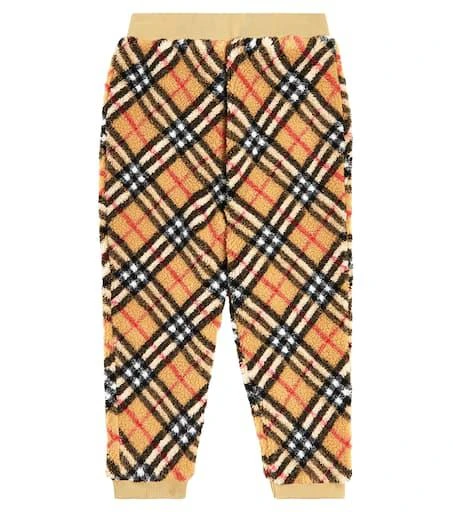 商品Burberry|Burberry Check抓绒运动裤,价格¥4236,第1张图片