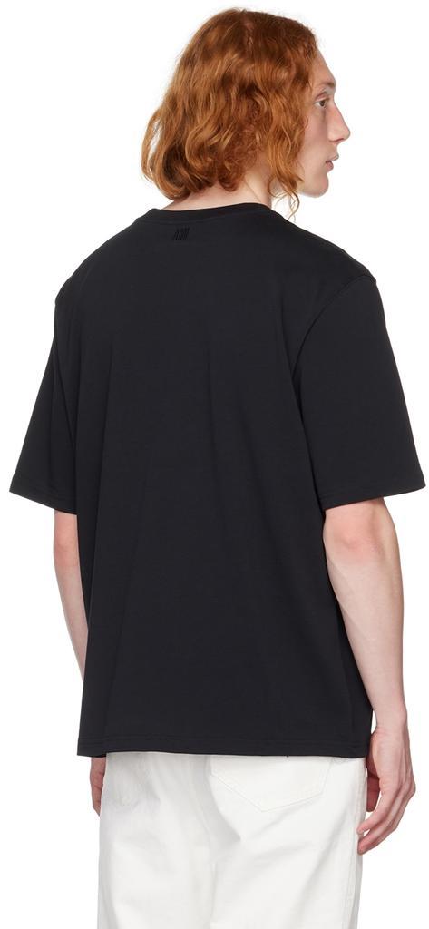 商品AMI|SSENSE Exclusive Black Ami de Cœur T-Shirt,价格¥587详情, 第5张图片描述