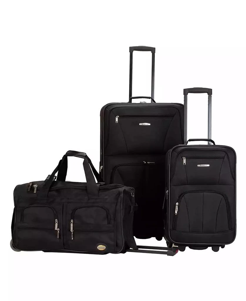 商品Rockland|3-Pc. Softside Luggage Set,价格¥1356,第1张图片