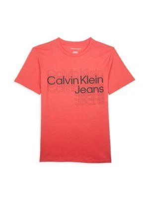 商品Calvin Klein|​Boy’s Cotton Logo Tee,价格¥74,第1张图片