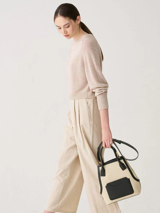 商品Coccinelle|Evasion Canvas Bag_3 Color,价格¥4459,第4张图片详细描述