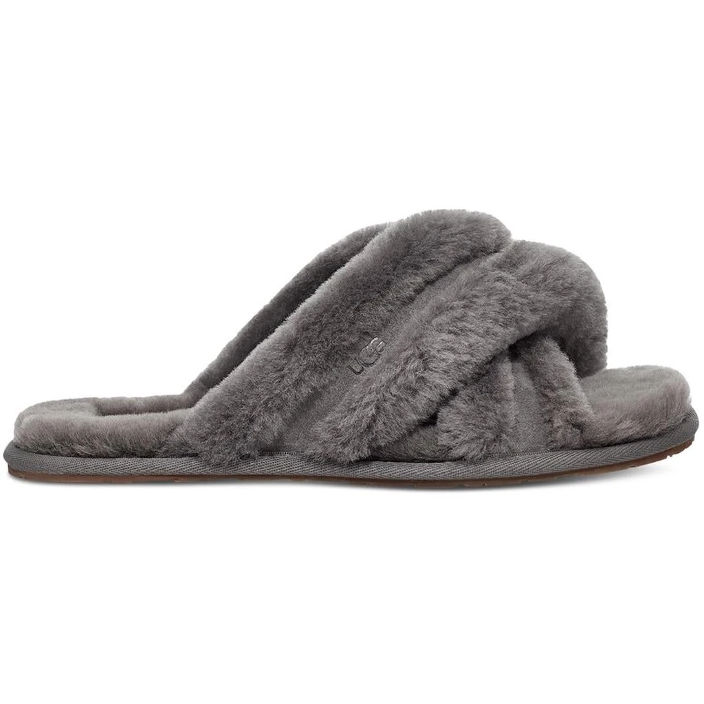 商品UGG|Ugg Scuffita Women's Sheepskin Criss-Cross Fluffy Slide Slippers,价格¥359,第5张图片详细描述