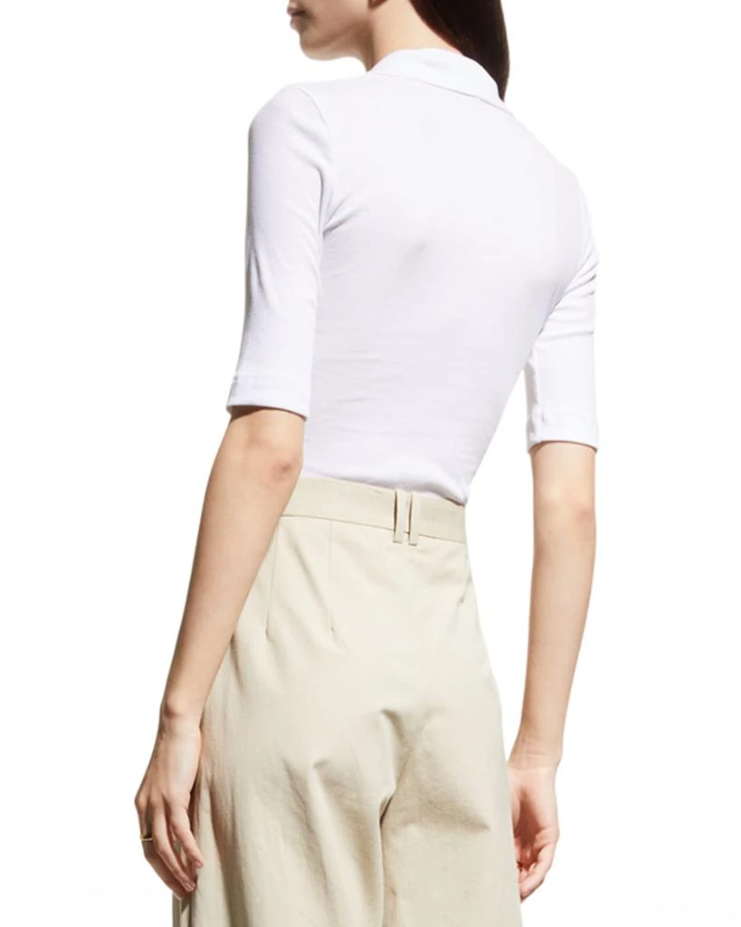 商品ROSETTA GETTY|Fitted Polo T-Shirt,价格¥3290,第3张图片详细描述