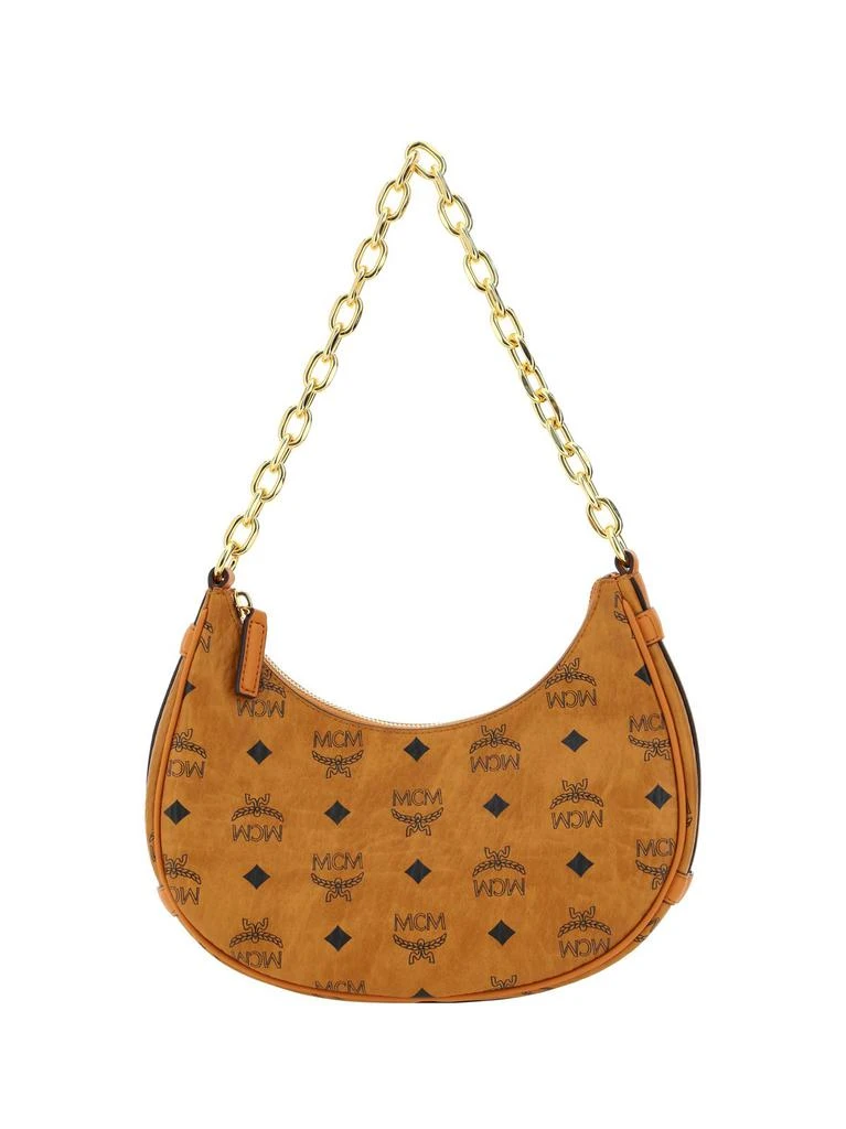 商品MCM|MCM Aren Crescent Zipped Small Shoulder Bag,价格¥4301,第1张图片