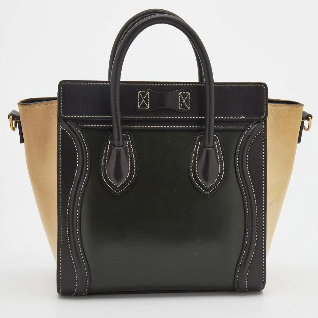 商品[二手商品] Celine|Celine Tri-Color Leather Nano Luggage Tote,价格¥6930,第4张图片详细描述