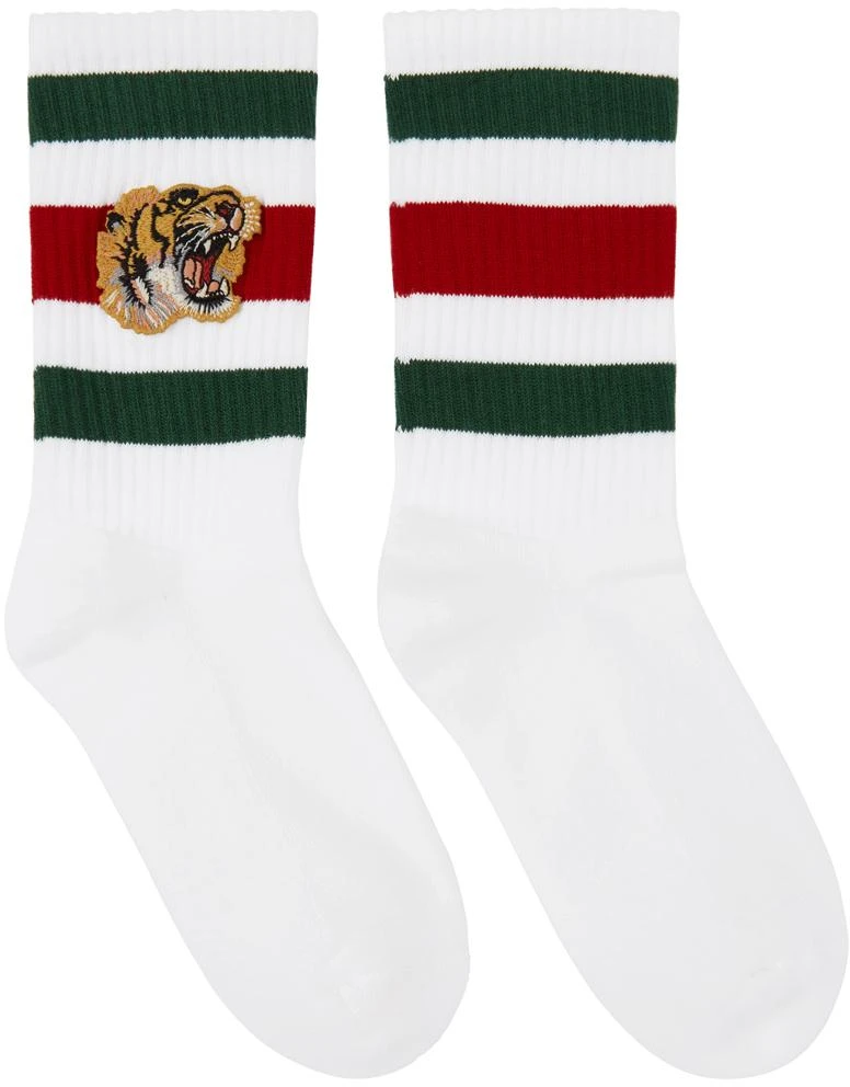 商品Gucci|White Tiger Socks,价格¥1691,第1张图片