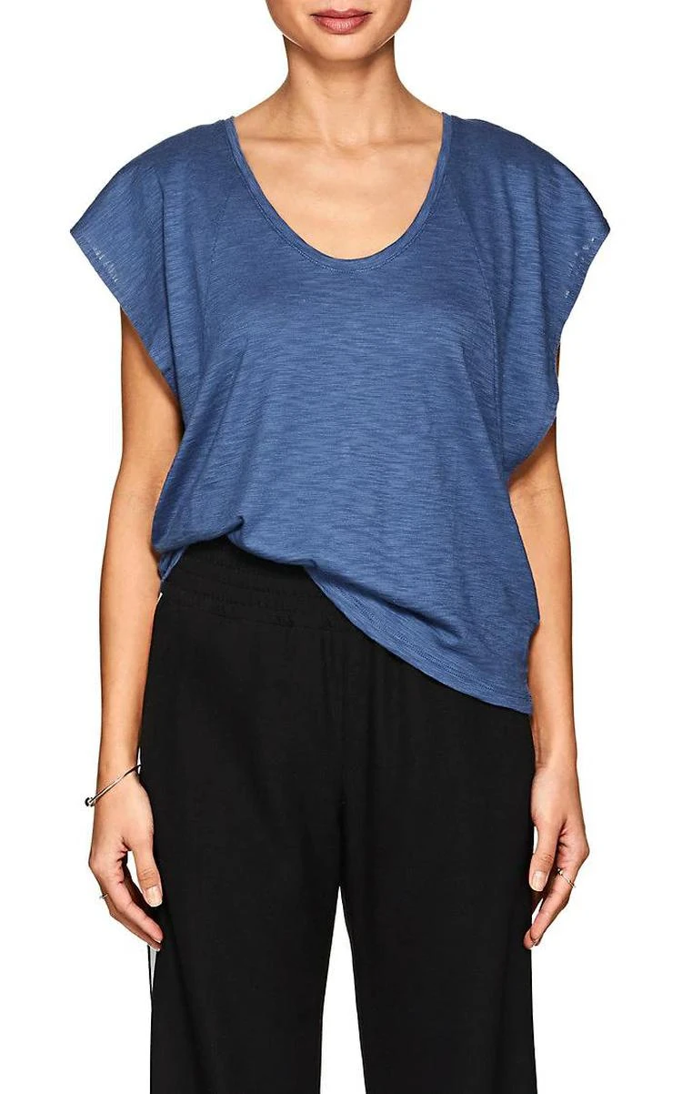 商品Lilla P|Flutter-Sleeve Pima Cotton-Blend T-Shirt,价格¥150,第1张图片