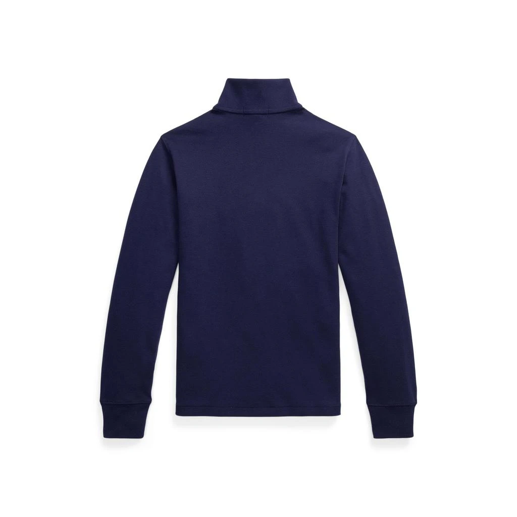 商品Ralph Lauren|Cotton Interlock Quarter-Zip Pullover (Big Kids),价格¥457,第2张图片详细描述