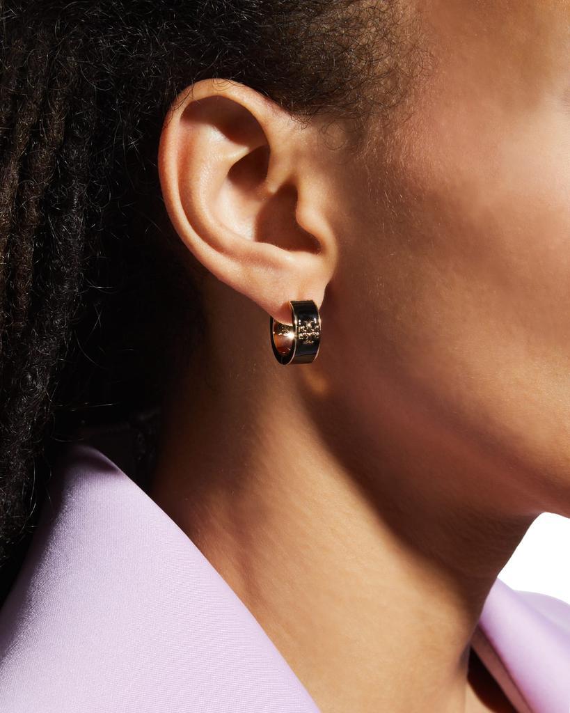 商品Tory Burch|Kira Enamel Hoop Earrings,价格¥873,第4张图片详细描述