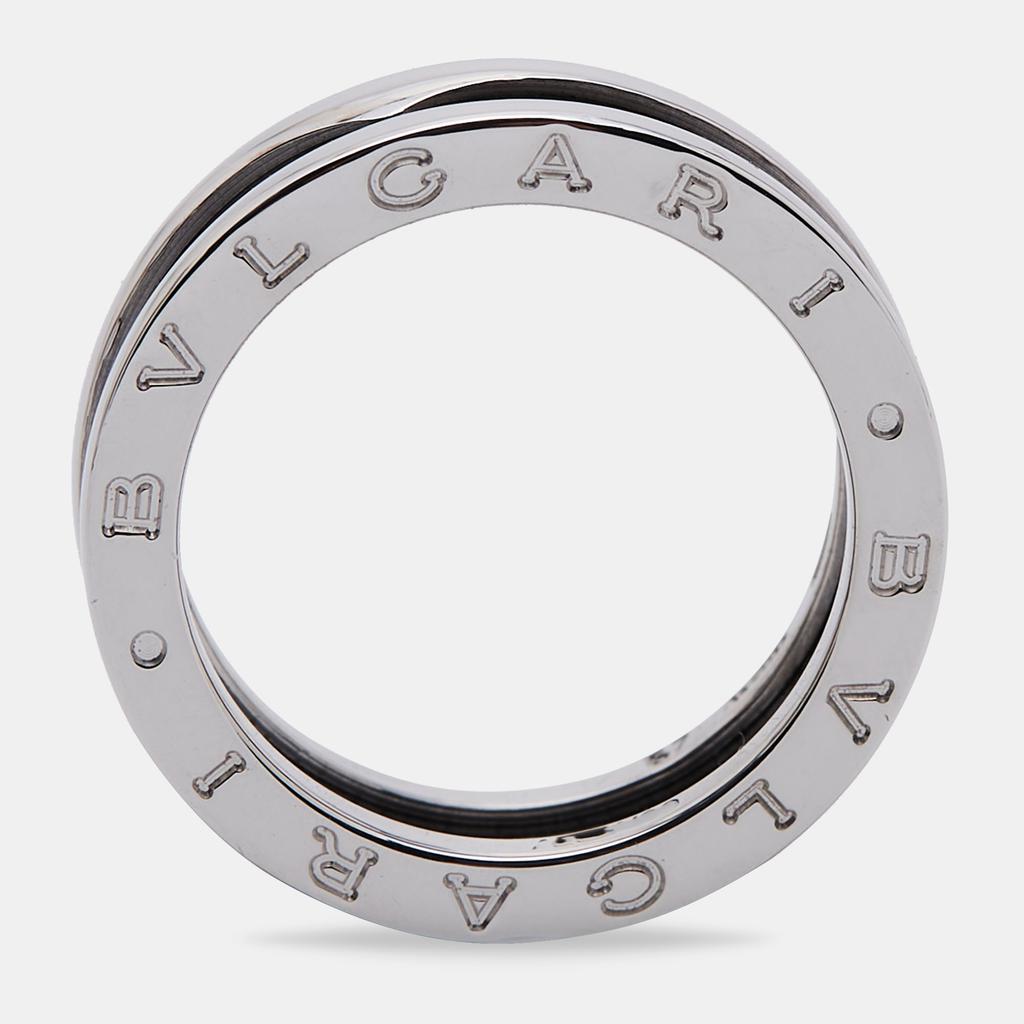 Bvlgari B-zero1 Save the Children Ceramic Sterling Silver Band Ring Size 57商品第6张图片规格展示