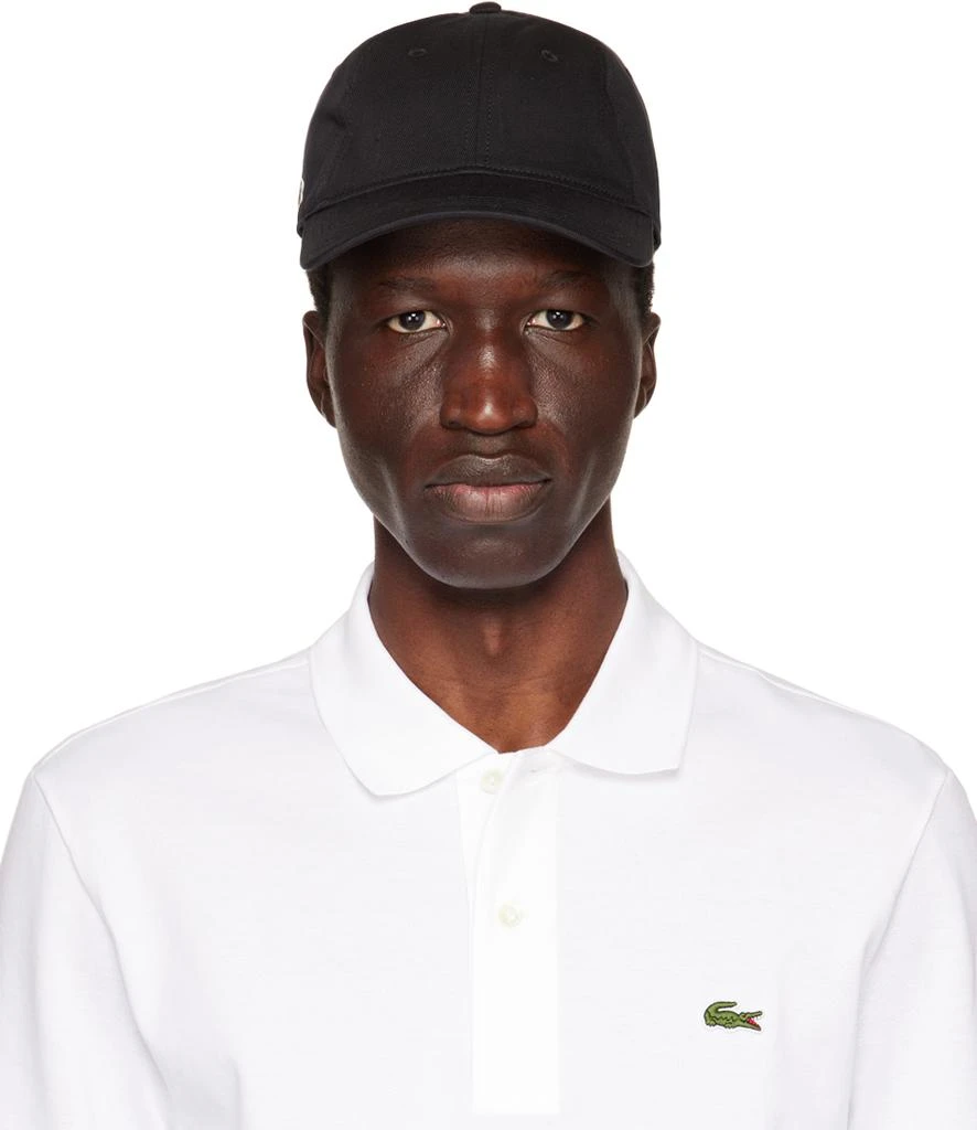 商品Lacoste|Black Organic Cotton Cap,价格¥512,第1张图片