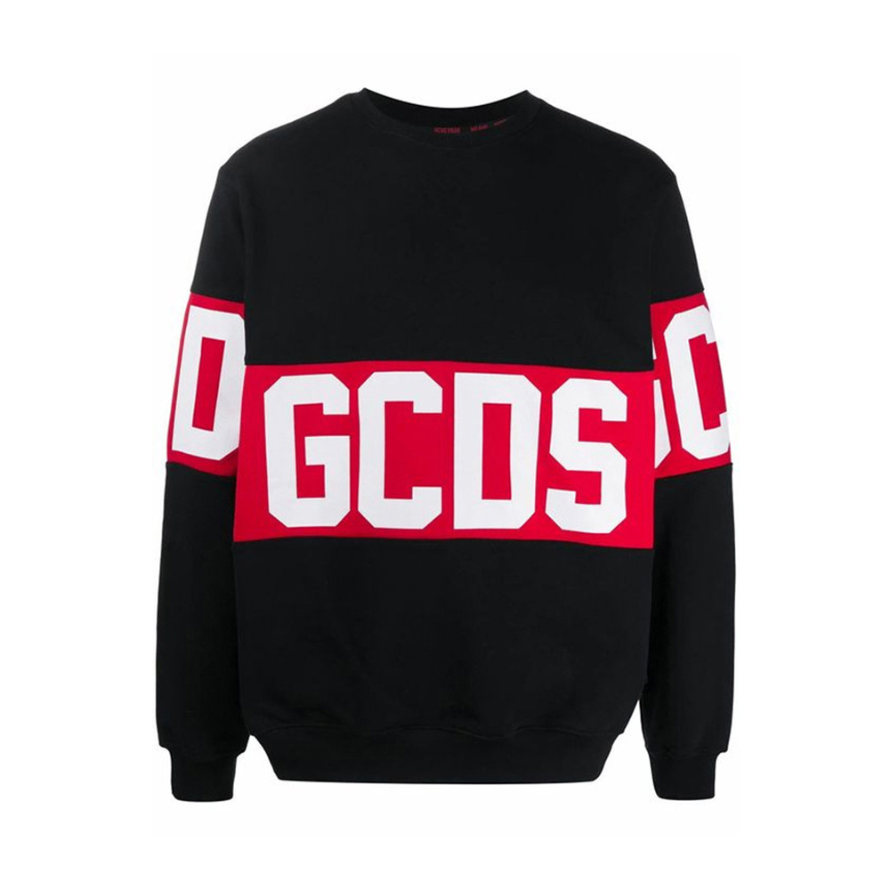 商品GCDS|GCDS 男士黑色卫衣/帽衫 CC94M021012-02,价格¥1697,第1张图片