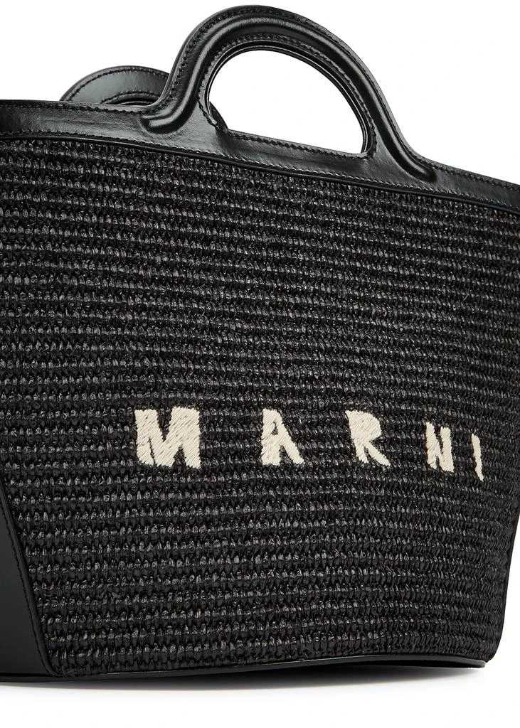 商品Marni|Tropicalia small leather and raffia basket bag,价格¥7690,第3张图片详细描述