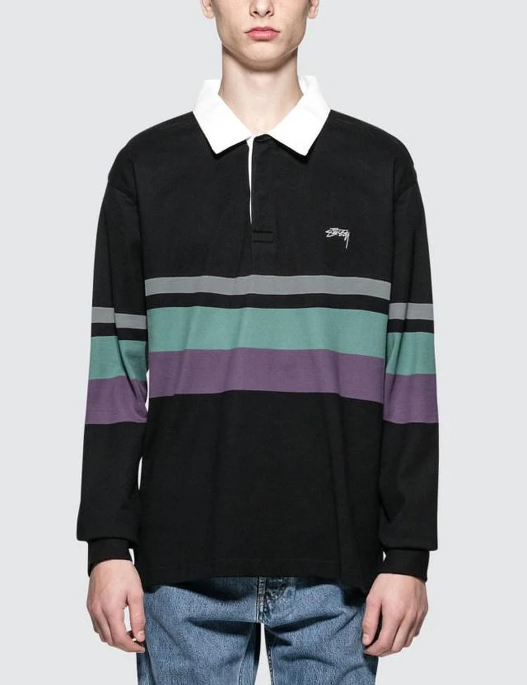 商品[二手商品] STUSSY|Lucas Stripe L/S Rugby,价格¥637,第1张图片