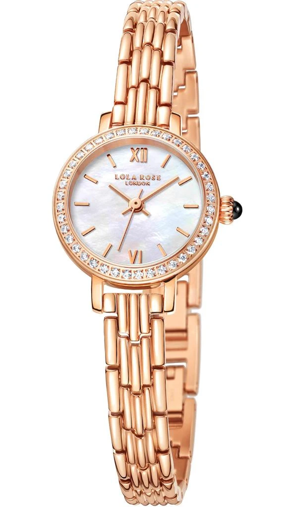 商品Lola Rose|Lola Rose Dainty Watch for Women: Rose Gloden Watch, Genuine Stainless Steel Strap, Wrapped by Stylish Gift Box - Vintage Present for Small Wrists,价格¥1019,第1张图片