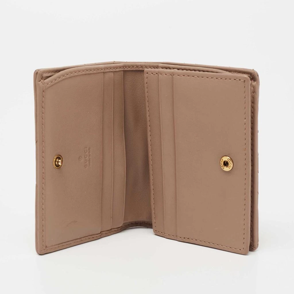 商品[二手商品] Gucci|Gucci Dusky Pink Matelassé Leather GG Marmont Card Case,价格¥1511,第2张图片详细描述
