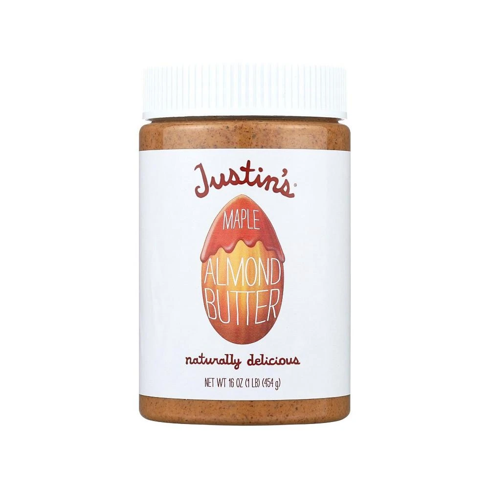 商品Justin's Nut Butter|Almond Butter - Maple - Case of 6 - 16 oz.,价格¥879,第1张图片