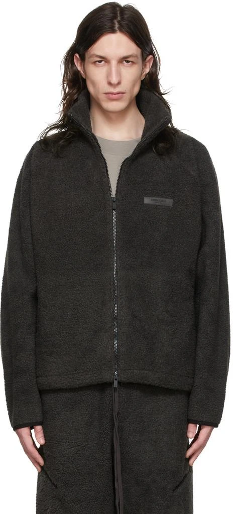 商品Essentials|男式 黑色涤纶夹克,价格¥853,第1张图片