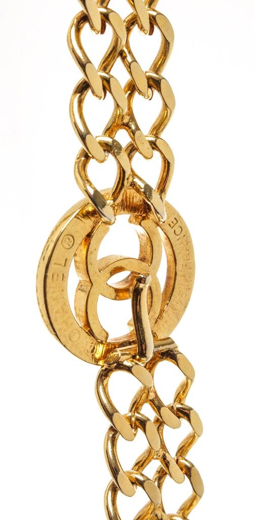 Chanel Gold Double Oval Link Chain 85cm Necklace/Belt商品第4张图片规格展示