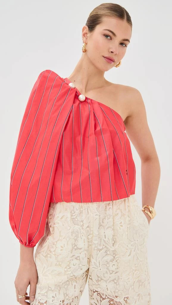 商品Nackiye|Antiparos One Shoulder Shawl Top,价格¥3721,第1张图片