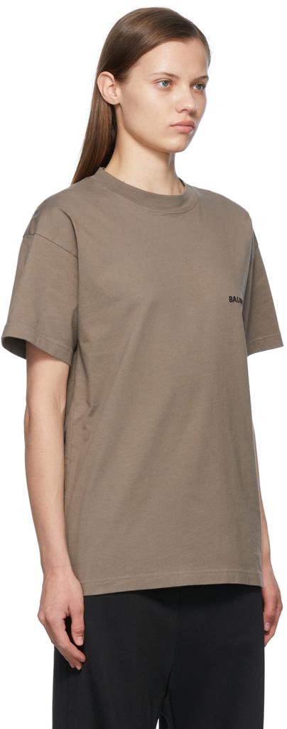Brown Cotton T-Shirt商品第2张图片规格展示