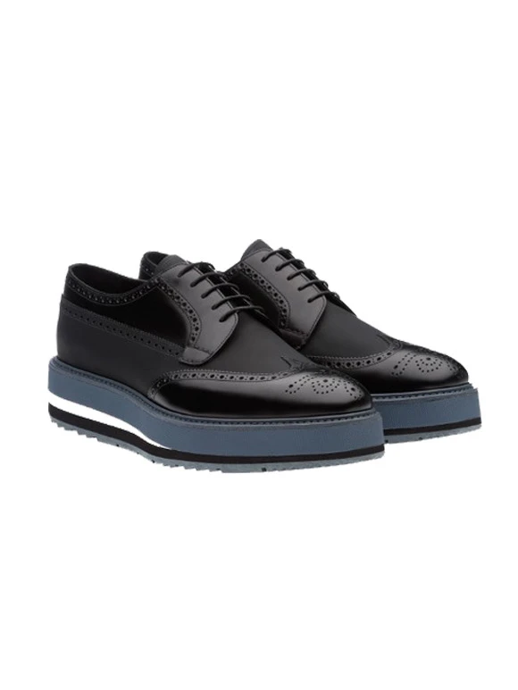 PRADA 男士黑色休闲皮鞋 2EG015-3H6T-F0002 商品