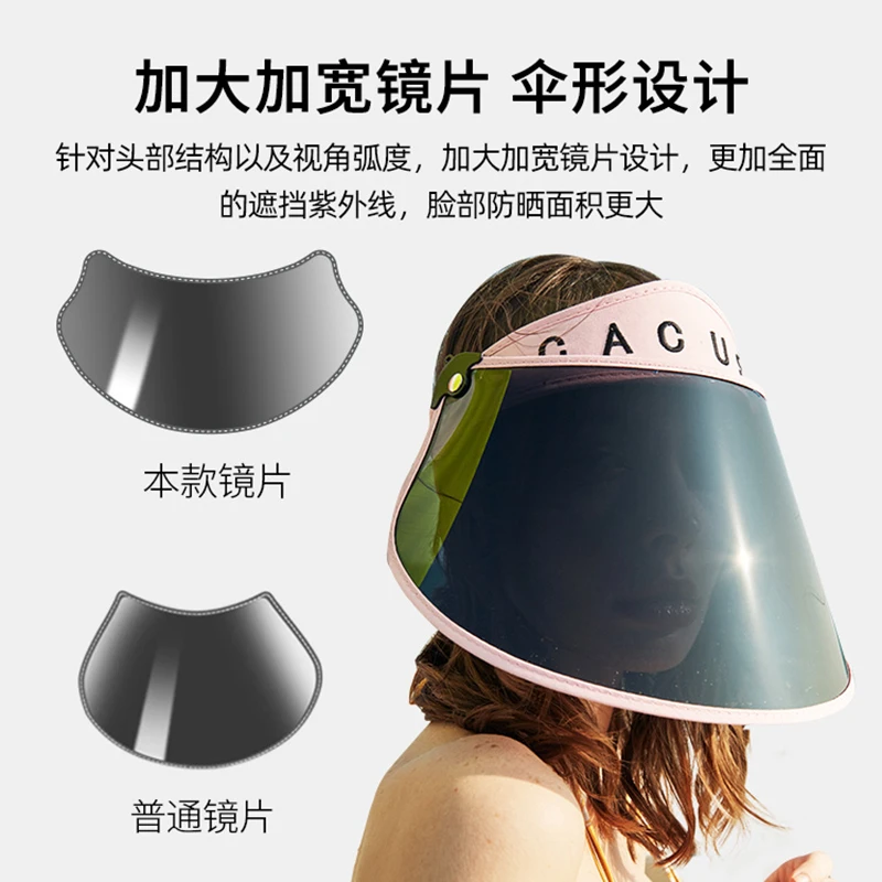 cacuss太阳帽女面罩防晒帽防紫外线偏光户外钓鱼可调节遮脸遮阳帽-C0273-C0274 商品