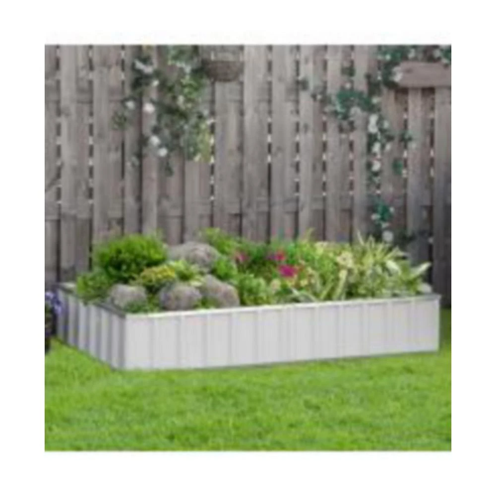 商品Outsunny|Metal Raised Garden Bed No Bottom Large Steel Planter Box w/ Gloves,价格¥561,第2张图片详细描述