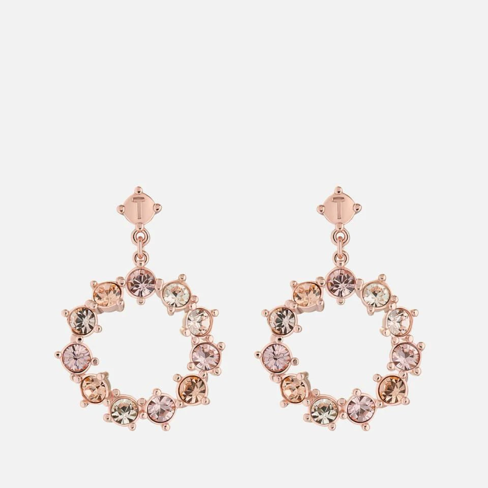 商品Ted Baker London|Ted Baker Crissty Rose Gold-Tone and Crystal Earrings,价格¥300,第1张图片