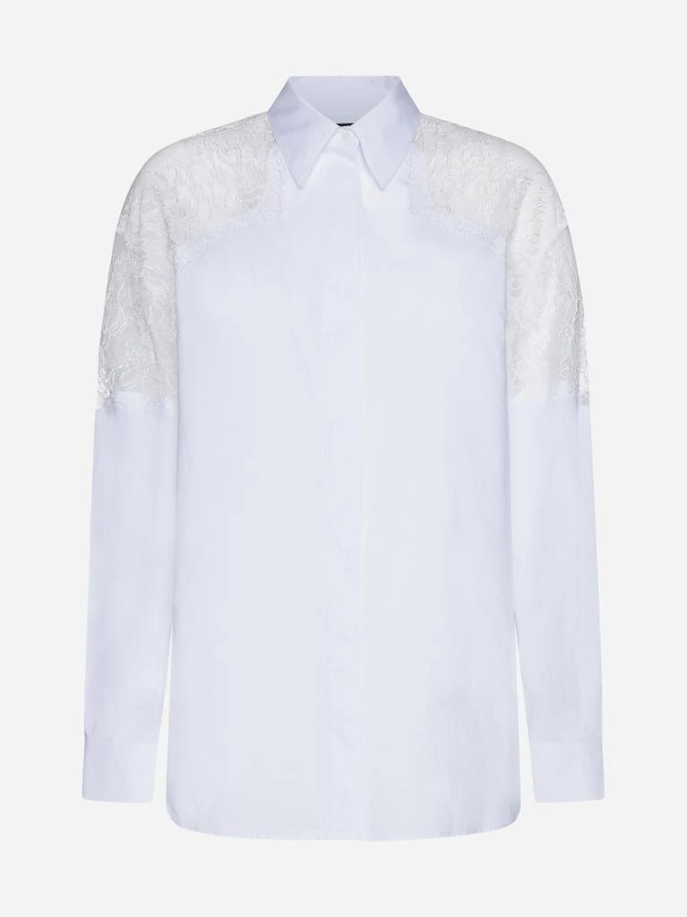 商品PINKO|Clotilde lace and cotton shirt,价格¥1761,第1张图片