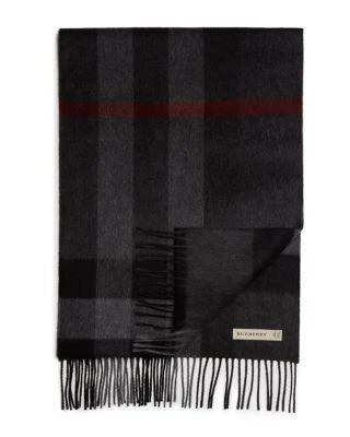 商品Burberry|经典格纹羊绒围巾 Half Mega Check Scarf,价格¥4442,第1张图片