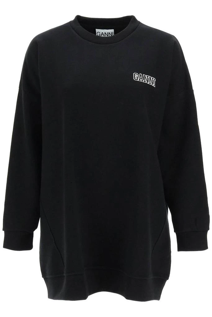 商品Ganni|OVERSIZED SWEATSHIRT WITH LOGO EMBROIDERY,价格¥409,第1张图片