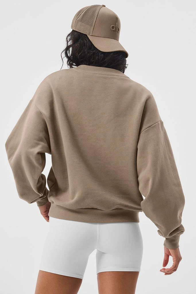 商品Alo|Accolade Crew Neck Pullover - Gravel,价格¥963,第2张图片详细描述