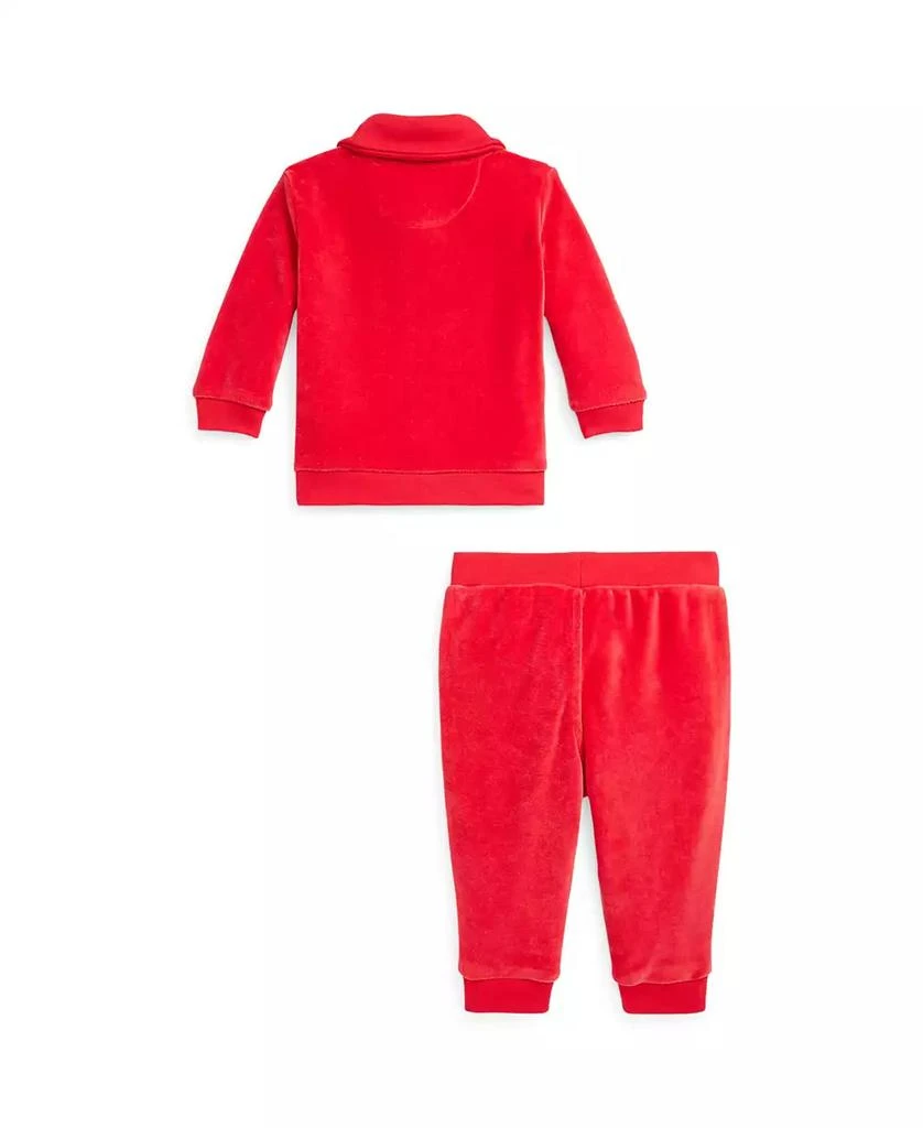 商品Ralph Lauren|Baby Boys Velour Pullover and Pants, 2 Piece Set,价格¥271,第2张图片详细描述