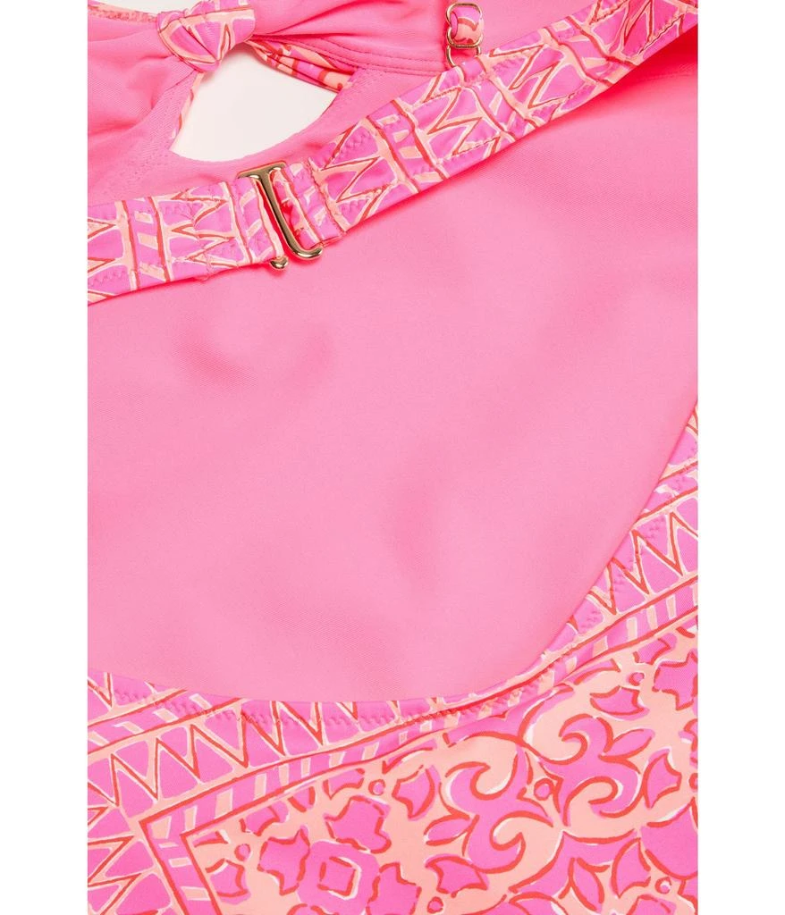 商品Vineyard Vines|Scarf Print Tie Front One-Piece (Toddler/Little Kids/Big Kids),价格¥272,第2张图片详细描述